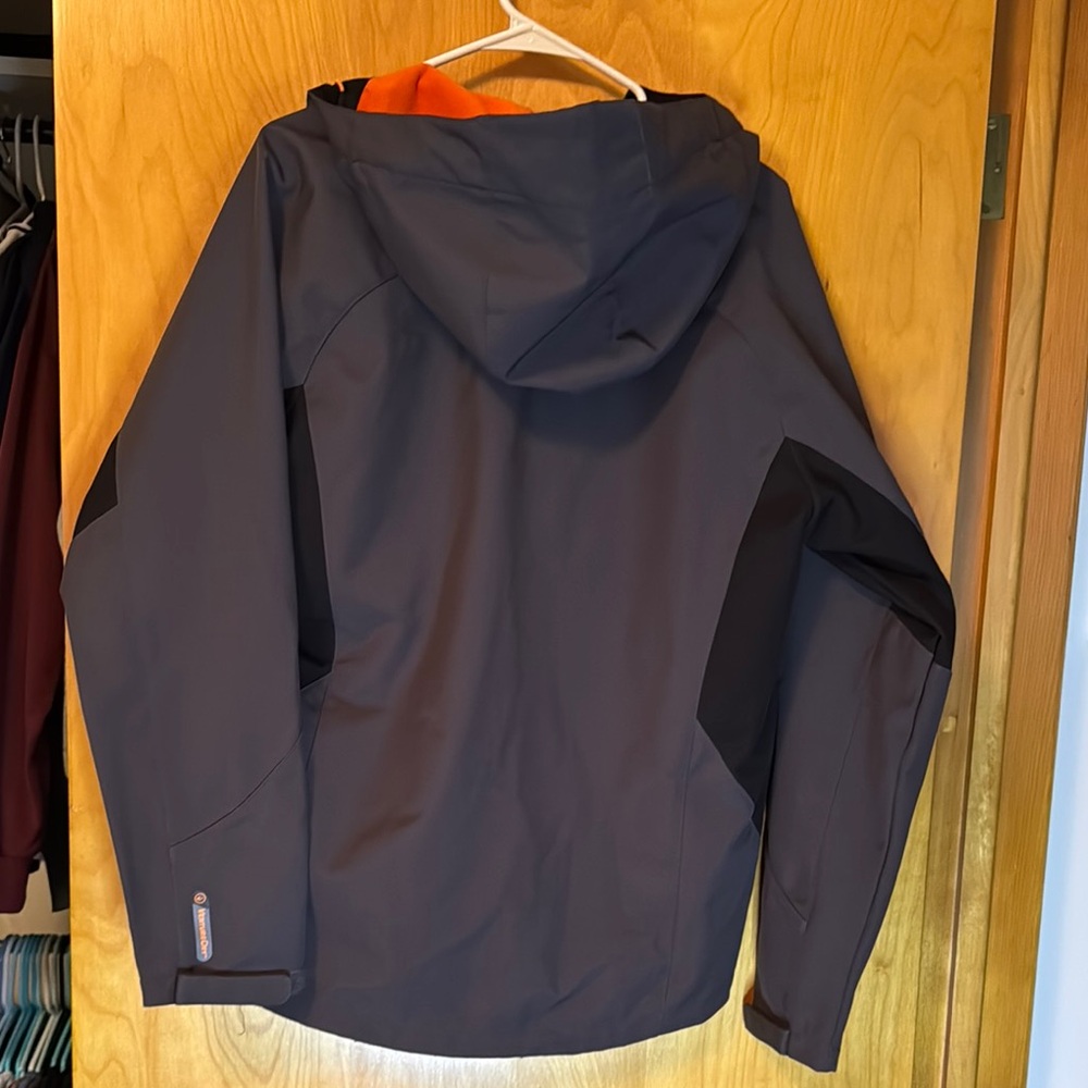Champion Performance Jacket Gray Orange Weather-Resistant - Picture 3 of 3